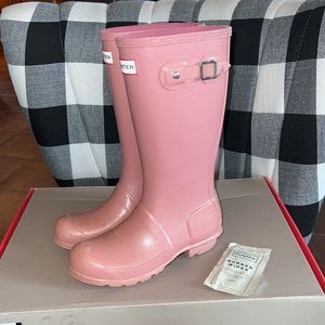 Girls Hunter Highland Pink Boots